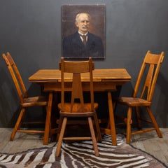 Ensemble de salle à manger ancien Sikes « Colonist Craft » en bois massif, vers 1930
