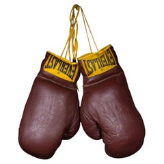 Vintage Leather Everlast Boxing Gloves, circa 1960s