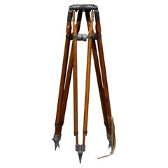 Vintage Wooden Movie Studio Camera Tripod c.1920-1950