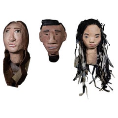 Heads Up: Self Portraits, Students' Art Class Project