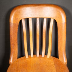 Johnson Chair Co. Solid Oak Banker's Desk Chair c.1930