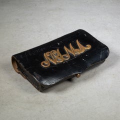 19th c. Indian Wars Era National Guard Leather Ammo Cartridge Box Pouch c.1870