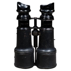 19th c. Leather Wrapped Sportier Paris Day Night Binoculars c.1880s