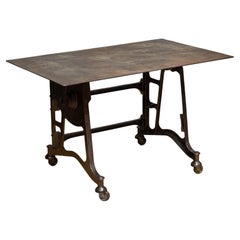 Big Daddies Industrial Cast Iron Drafting Table Desk
