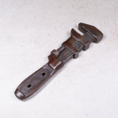 19th c. Cast Iron Adjustable Wrench