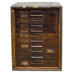 Early 20th c. Eleven Drawer Flat File Cabinet c.1940
