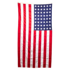 Large Puerto Rican American Flag with 48 Stars c.1940-1950