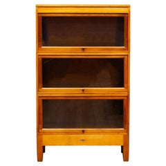 Antique Globe Wernicke 3 Stack Lawyer's Bookcase c.1910-1930