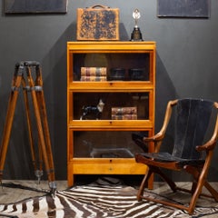 Antique Globe Wernicke 3 Stack Lawyer's Bookcase c.1910-1930