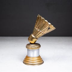 Trofeo vintage de bádminton, hacia 1947