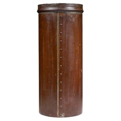 Vintage Riveted Steel Shipping Drum/Umbrella Stand c.1910-1940