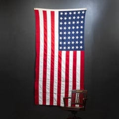Large Valley Forge American Flag with 48 Stars c.1940-1950
