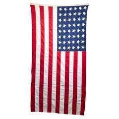 Large Valley Forge American Flag with 48 Stars c.1940-1950
