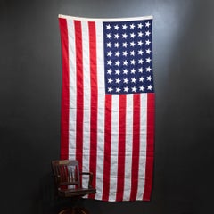 Large Vintage American Flag with 48 Stars c.1940-1950-Valley Forge Co.