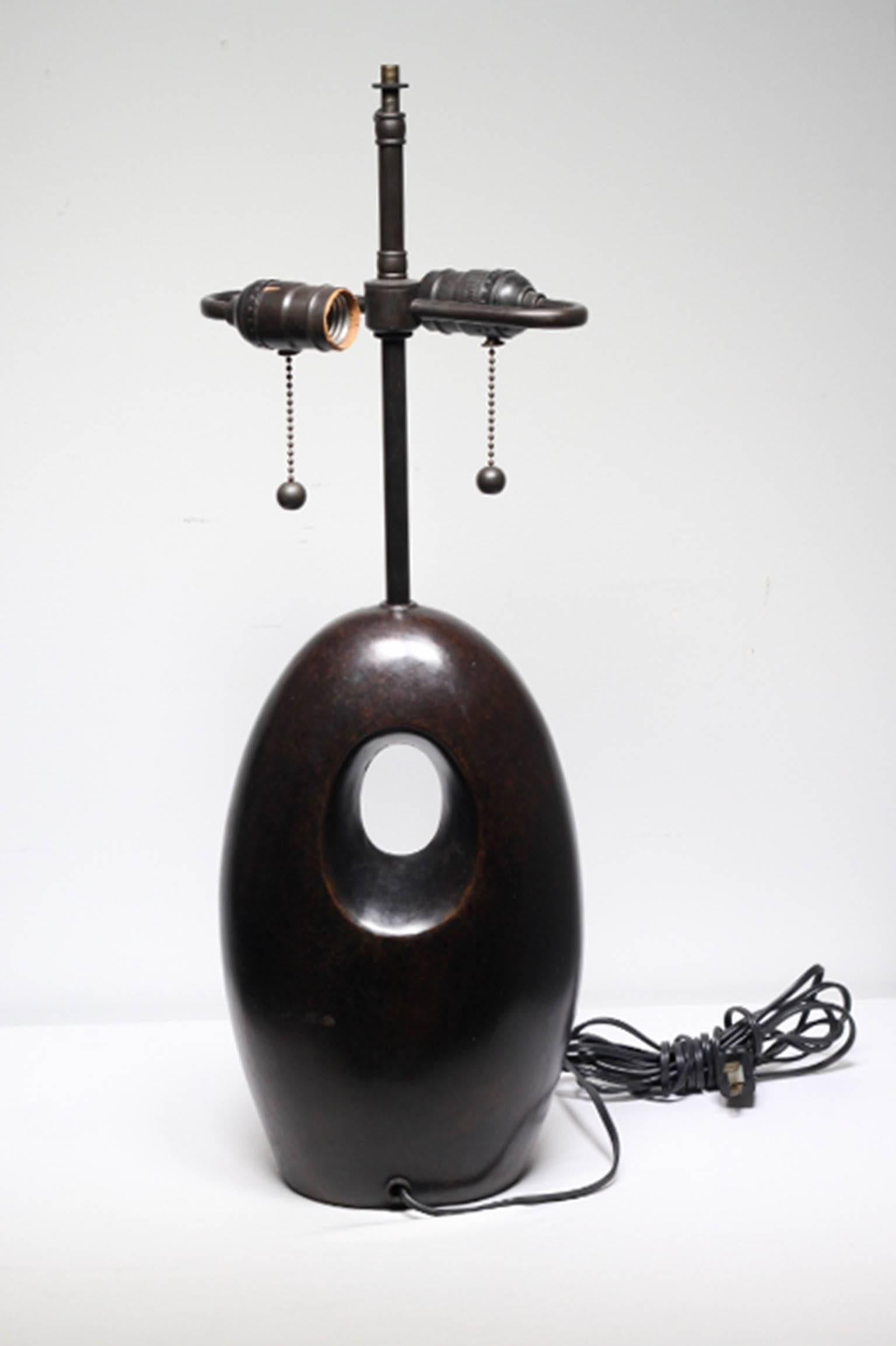 Modernist Bronze Table Lamp 1