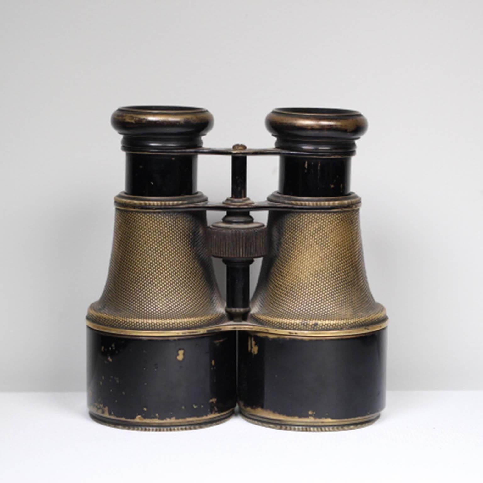 Victorian 19th Century Brass G. Falconer and Co. Binoculars
