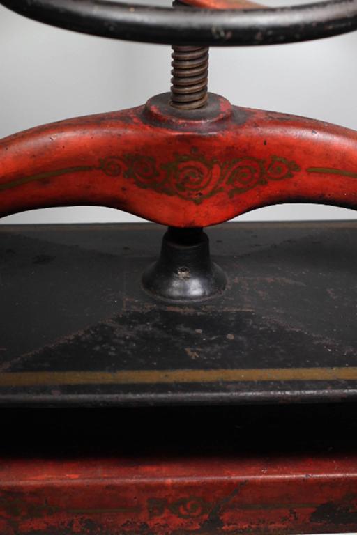 Antique Cast Iron Book Press, circa 1910 For Sale at 1stdibs
