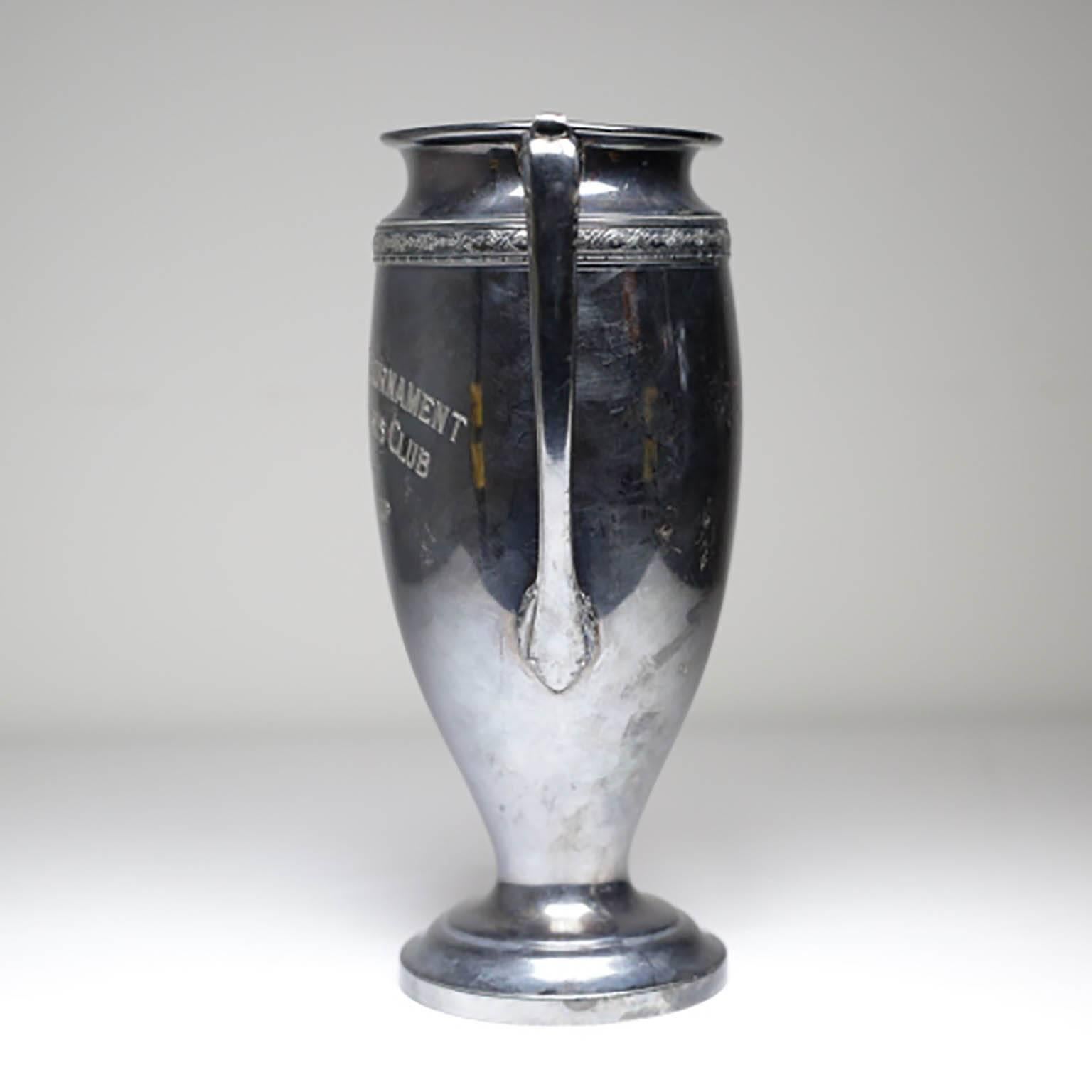 Derby International silver plated trophy, circa 1930.