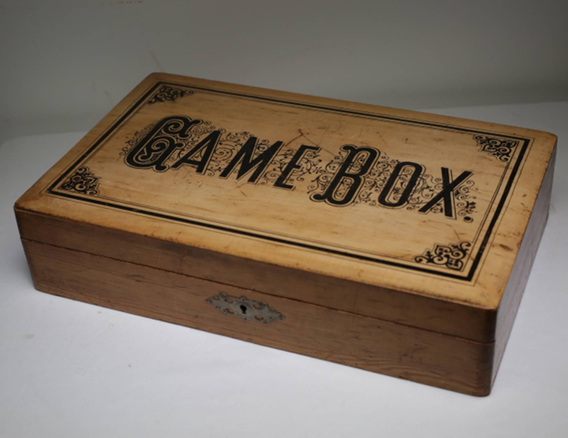 Turn of the Century Game Box 'Chess, Checkers, Asalto, Lotto and Dominos' 3