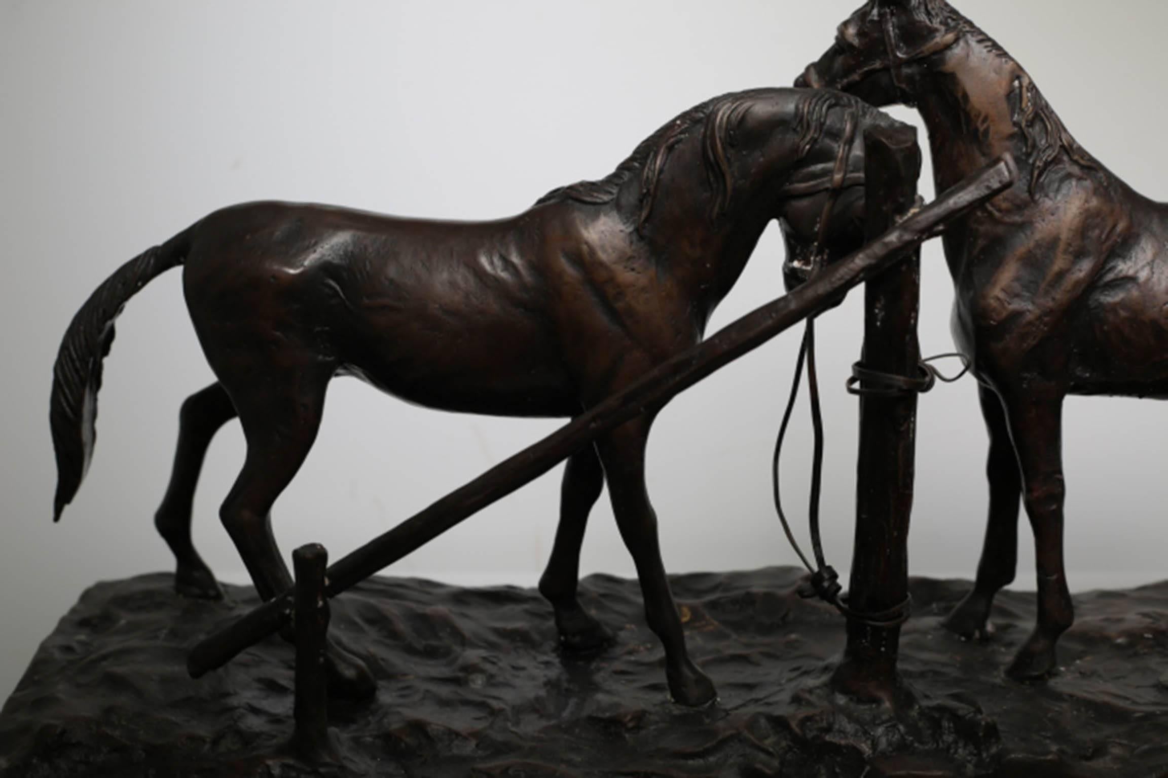 Bronze Horse Mene Style Sculpture  2