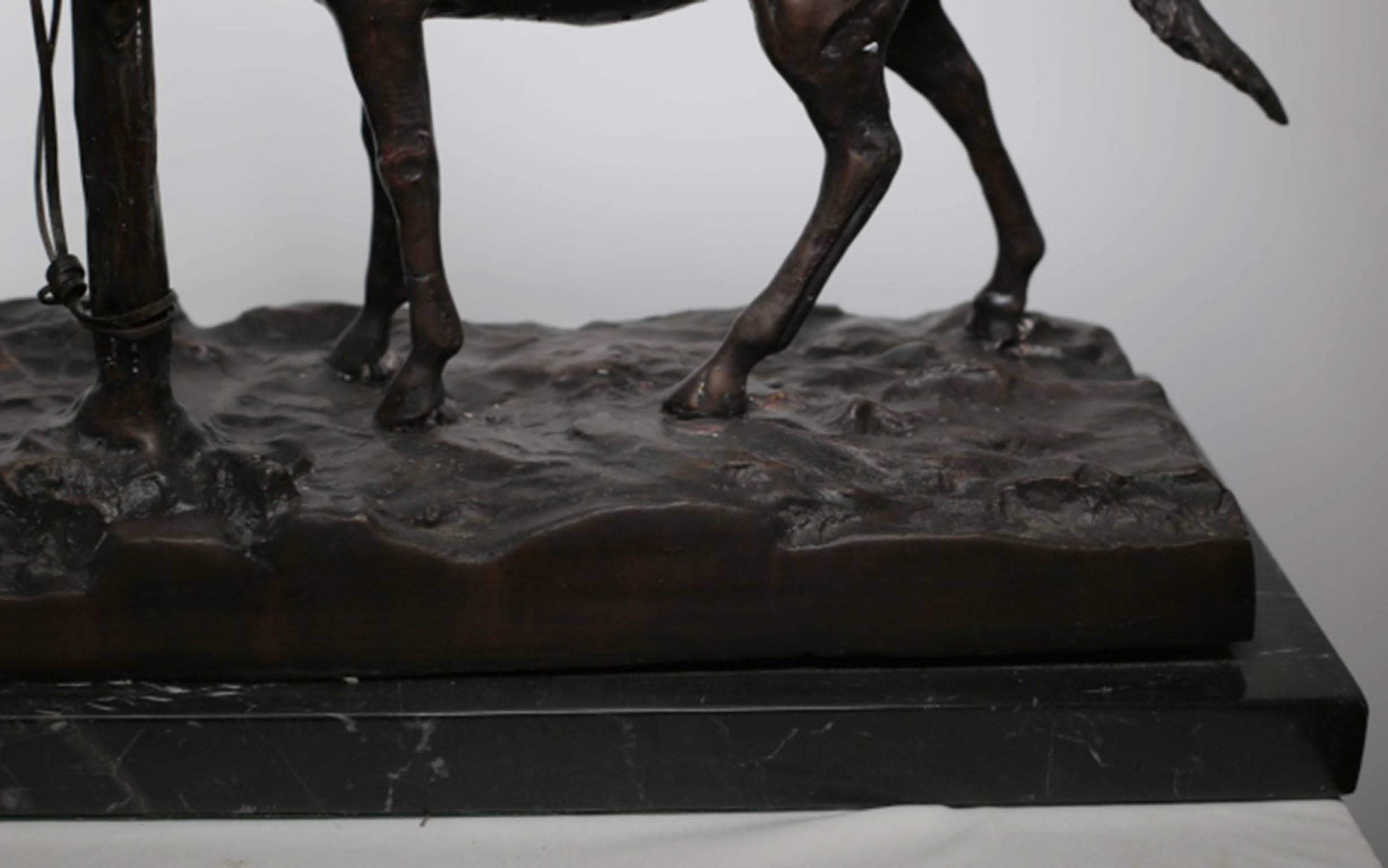 Bronze Horse Mene Style Sculpture  4