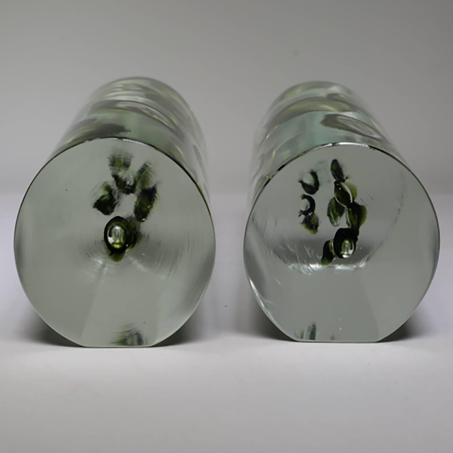 Mid-Century Modern Antonio da Ros Italian Glass Bookends, circa 1960s 1