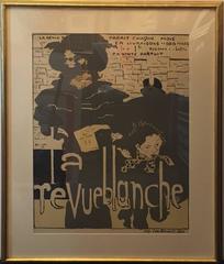 French Art Nouveau Period Poster for La Revue Blanche by Pierre Bonnard, 1894