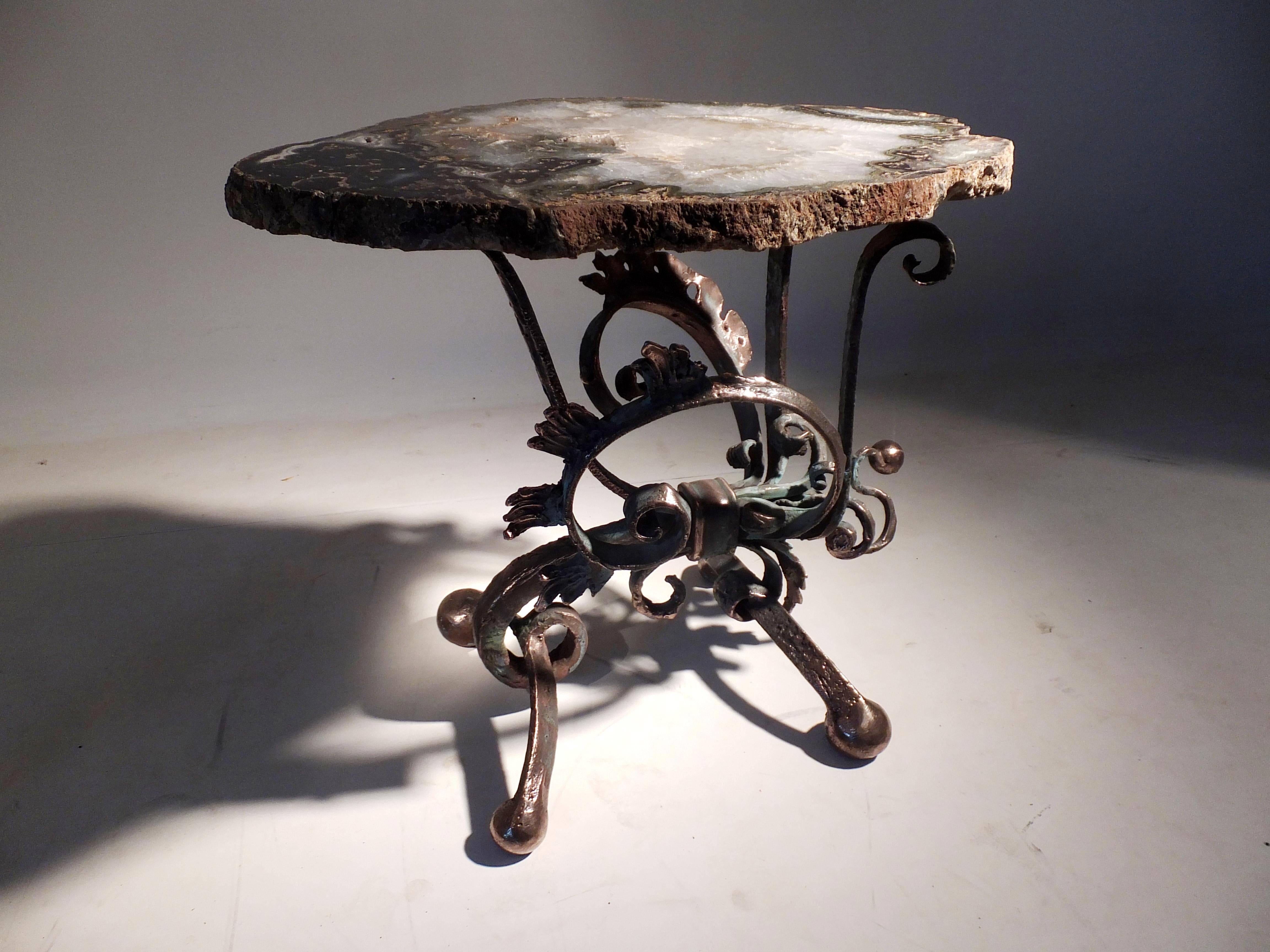 Mark Brazier-Jones 2012, Unique Agate and Bronze Coffee Table 1