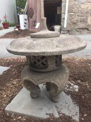 Japan Antique Stone Lantern Hand-Carved Gem, 19th Century  FREE SHIPPING