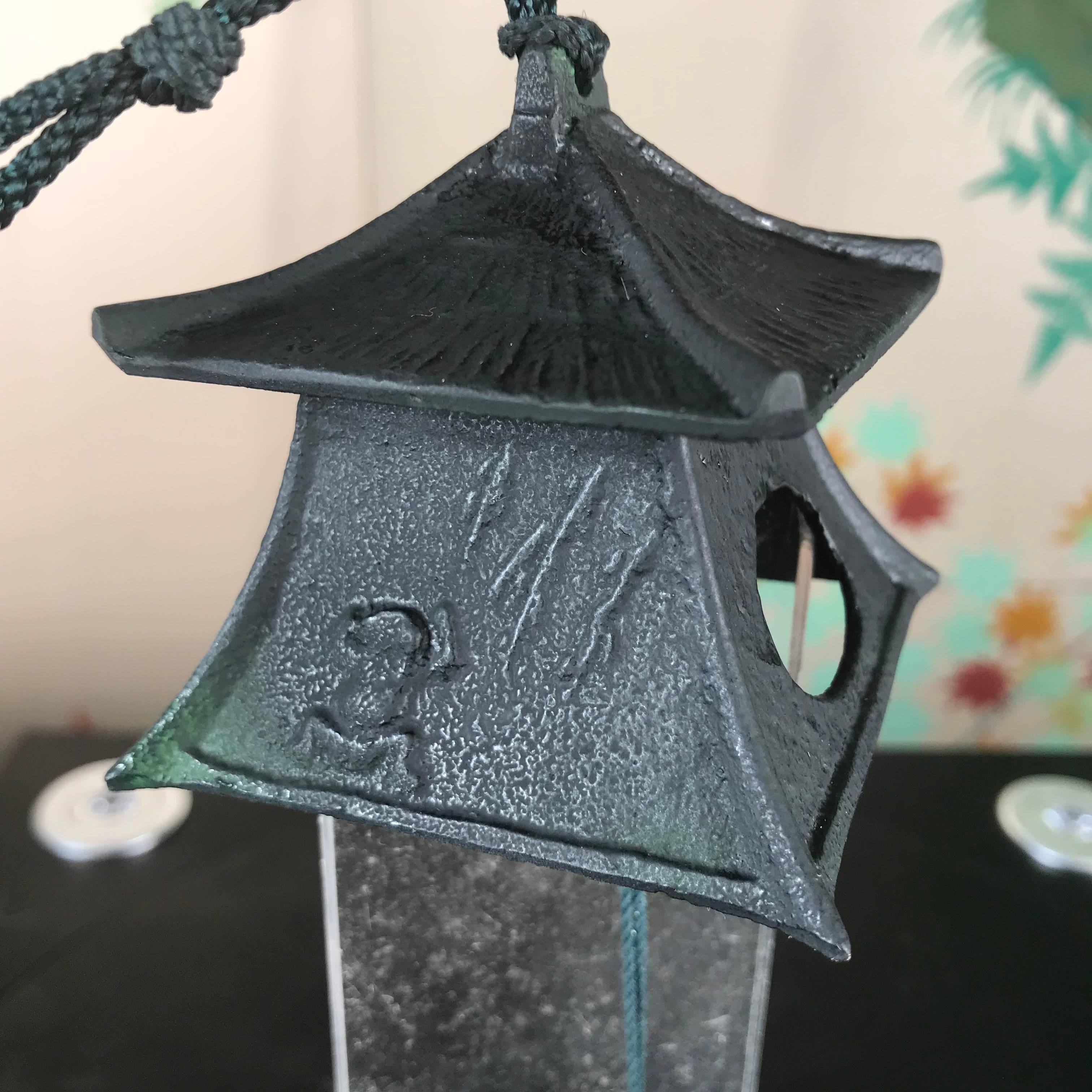Cast Japanese Old Lantern Wind Chime