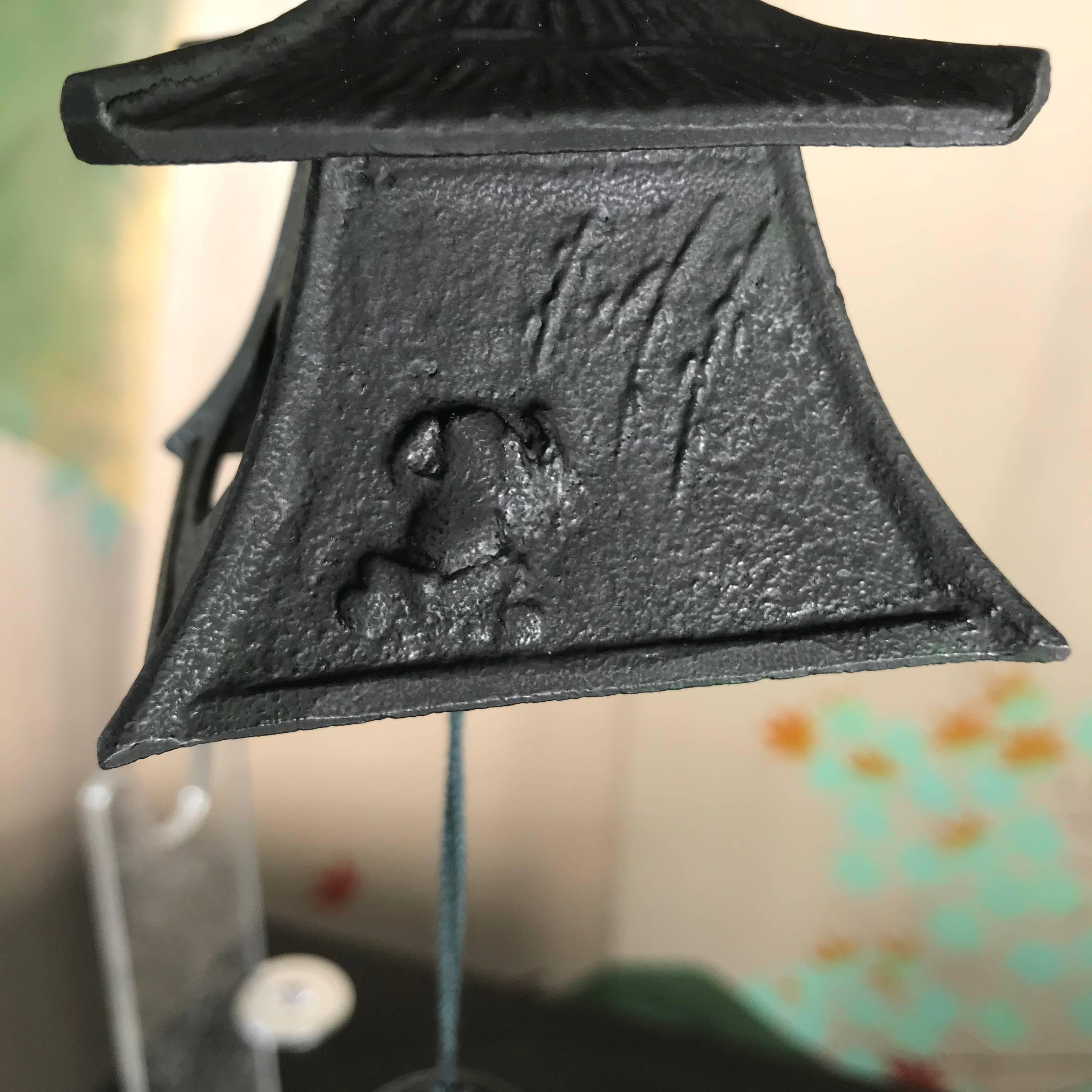 Japanese Old Lantern Wind Chime In Good Condition In South Burlington, VT