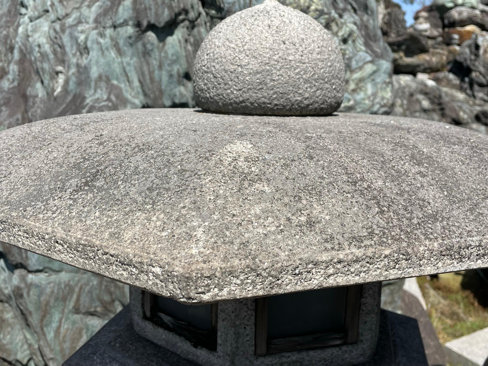 Hand-Carved Japan Stone Lantern 