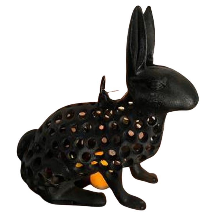 rabbit with lantern statue