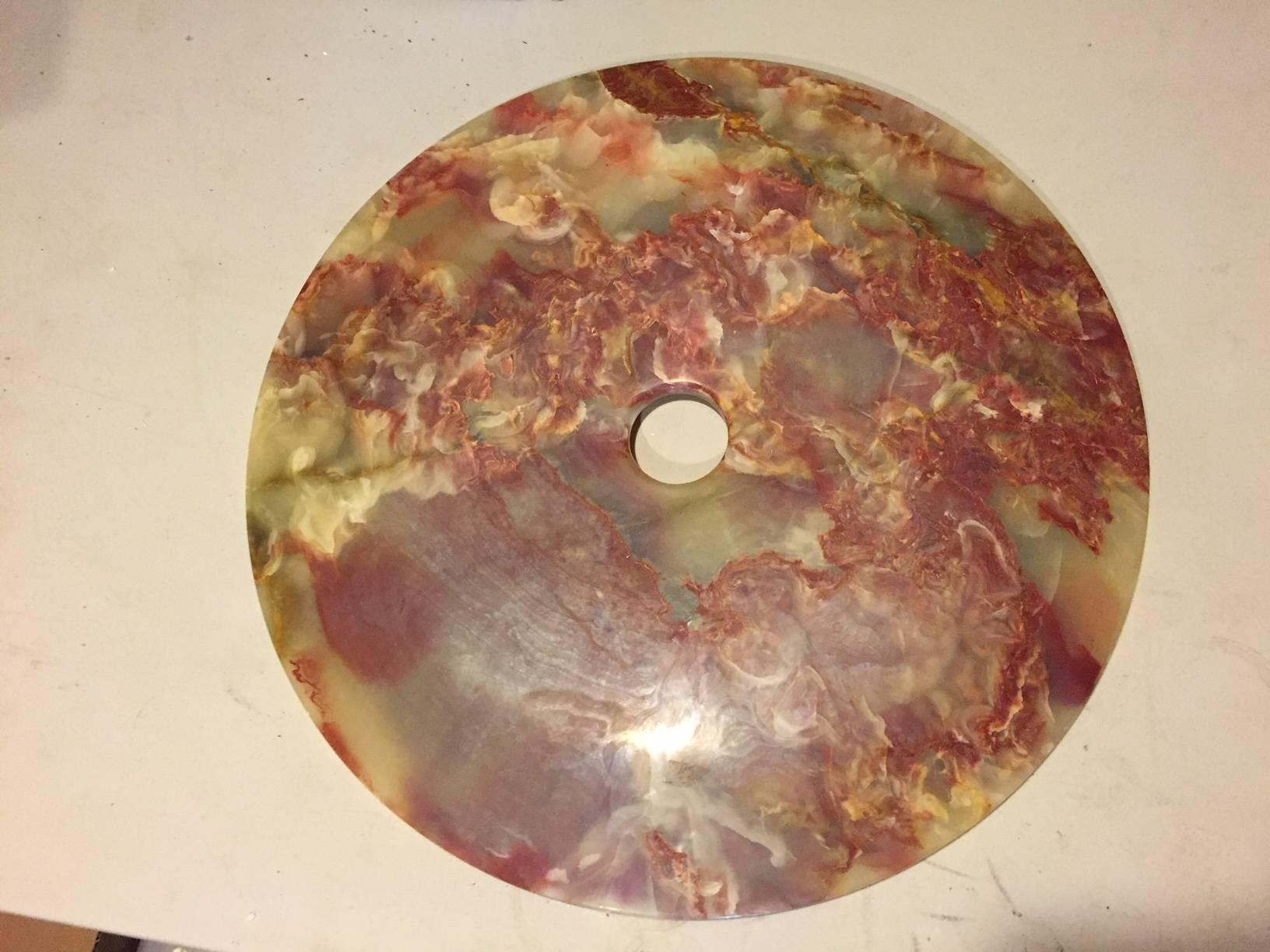 Beautiful Huge brilliant red and green jade stone with 58