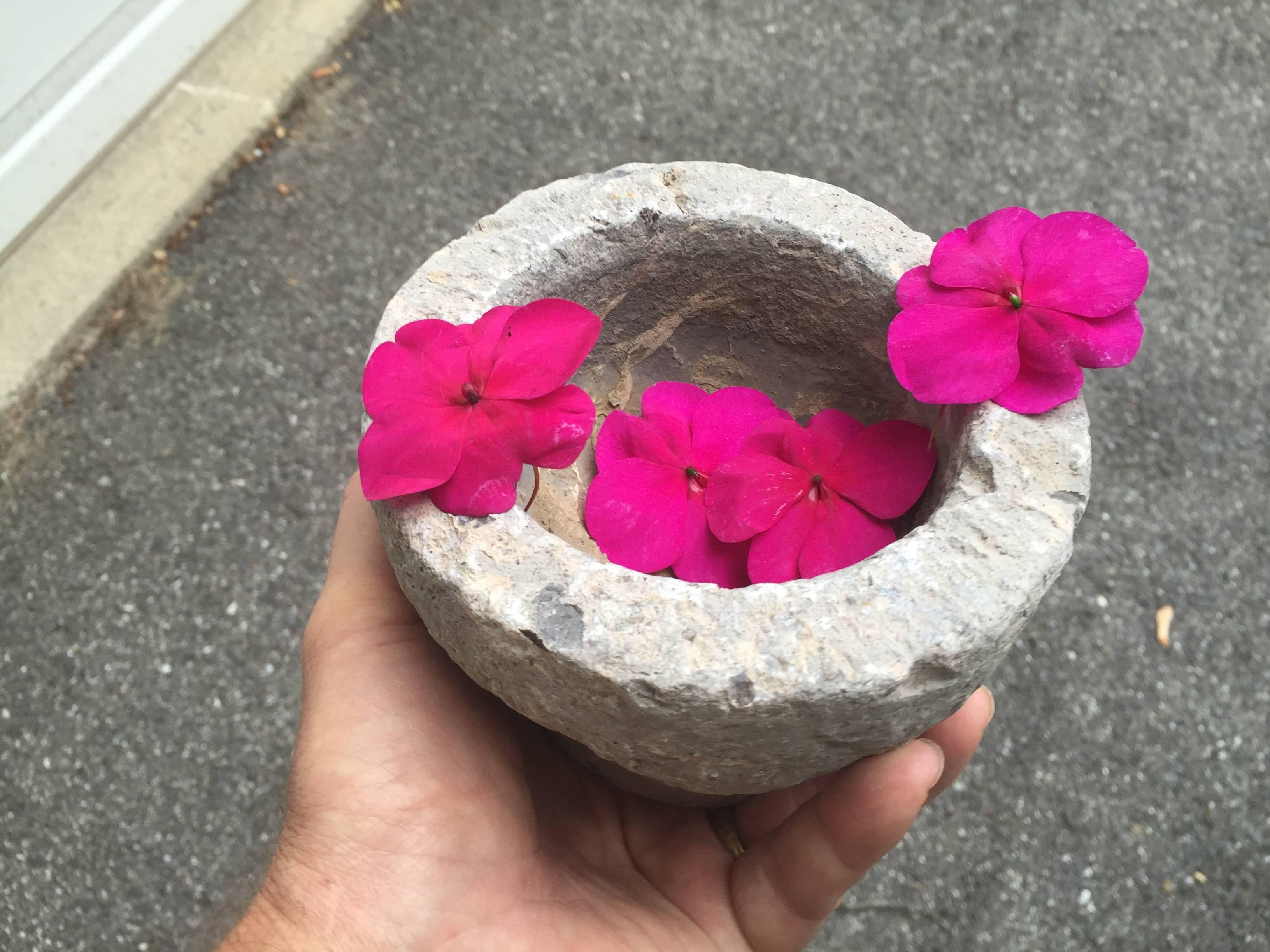 Chinese China Antique Stone Garden Cachepots, Perfect for Flowers, Herbs and More 