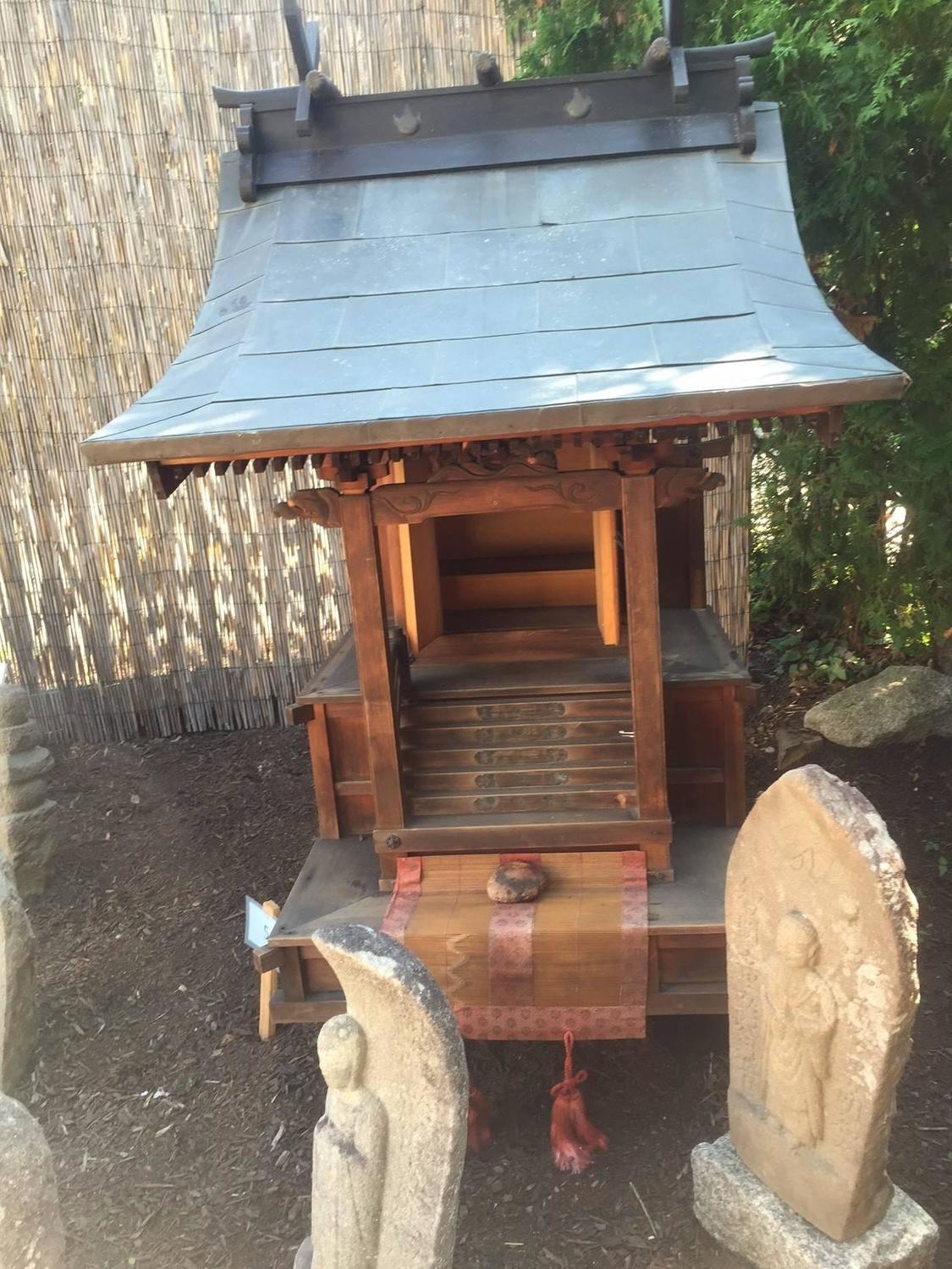 Japan Stunning Antique Architectural Handcrafted Shrine Outdoor or