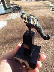 China Ancient Han Gilt Bronze Belt Hook with Old Provenance