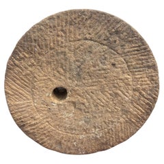 Antique Huge Garden Mill Stone, 19th Century