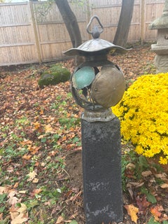 Japanese Fine Antique Lotus Leaf Bronze Lantern Extraordinary 19thc. Shogun Art