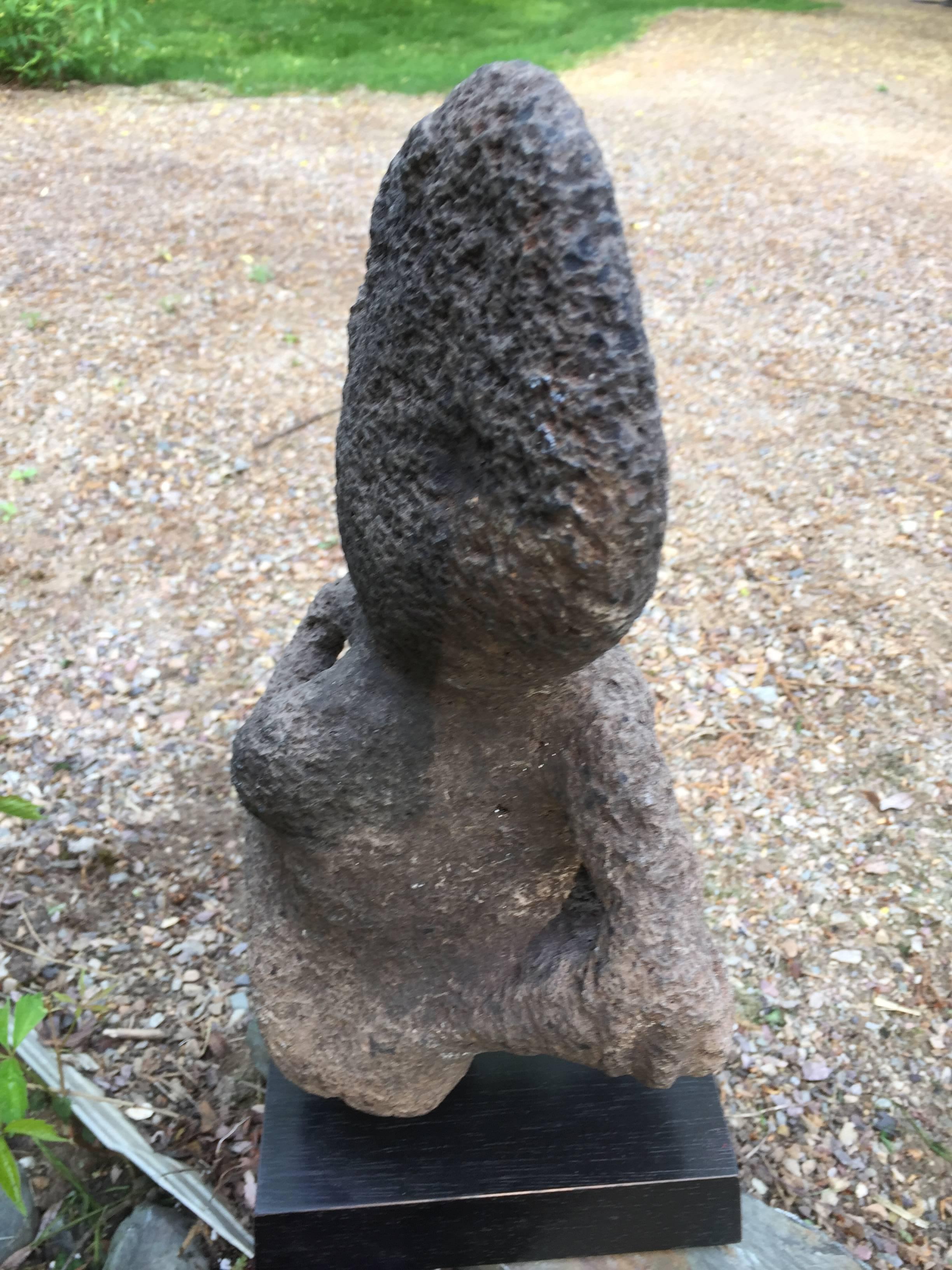 Important Ancient Hawaiin Aumakua Stone Sculpture 1810 Honolulu Provenance 1