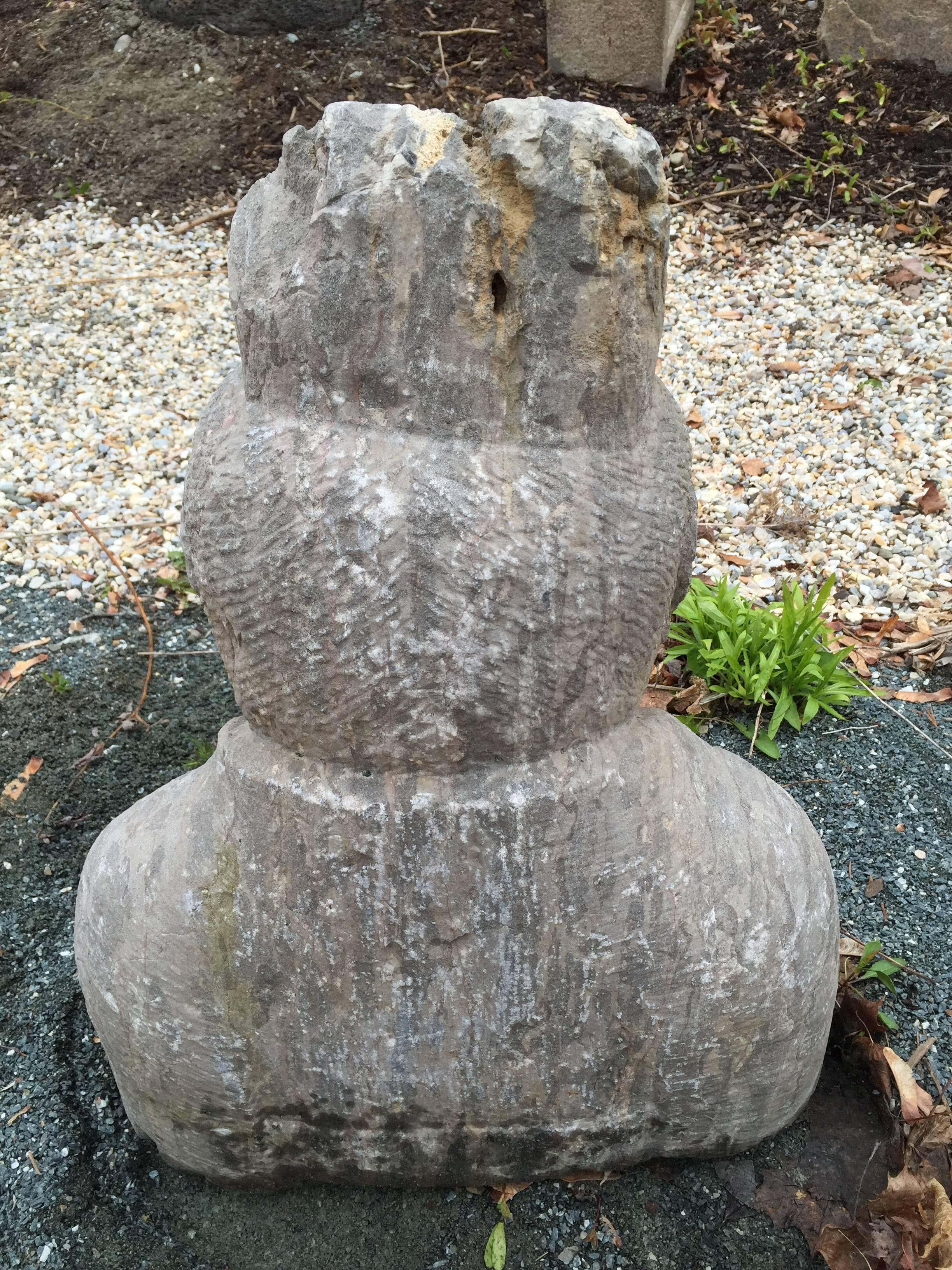18th Century and Earlier China Ancient  700 Year Old Stone Official Sculpture-unique garden choice 