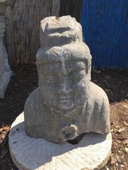 China Ancient  700 Year Old Stone Official Sculpture-unique garden choice