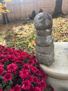 Japanese  Ancient Buddhist Five Elements Garden Stone Earth, Water, Wind, Fire