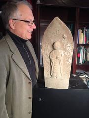 Japonais Fine Main sculptée antique BUDDHA Jizo Protecteur Voyageurs Femmes Enfants