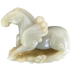 China Jade "Flying Horse on Clouds, " 18th-19th Century