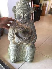 Chinese Antique Wealth And Prosperity God Caishen Sculpture