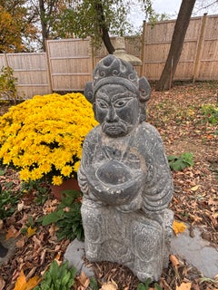 Chinese Antique Wealth And Prosperity God Caishen Sculpture