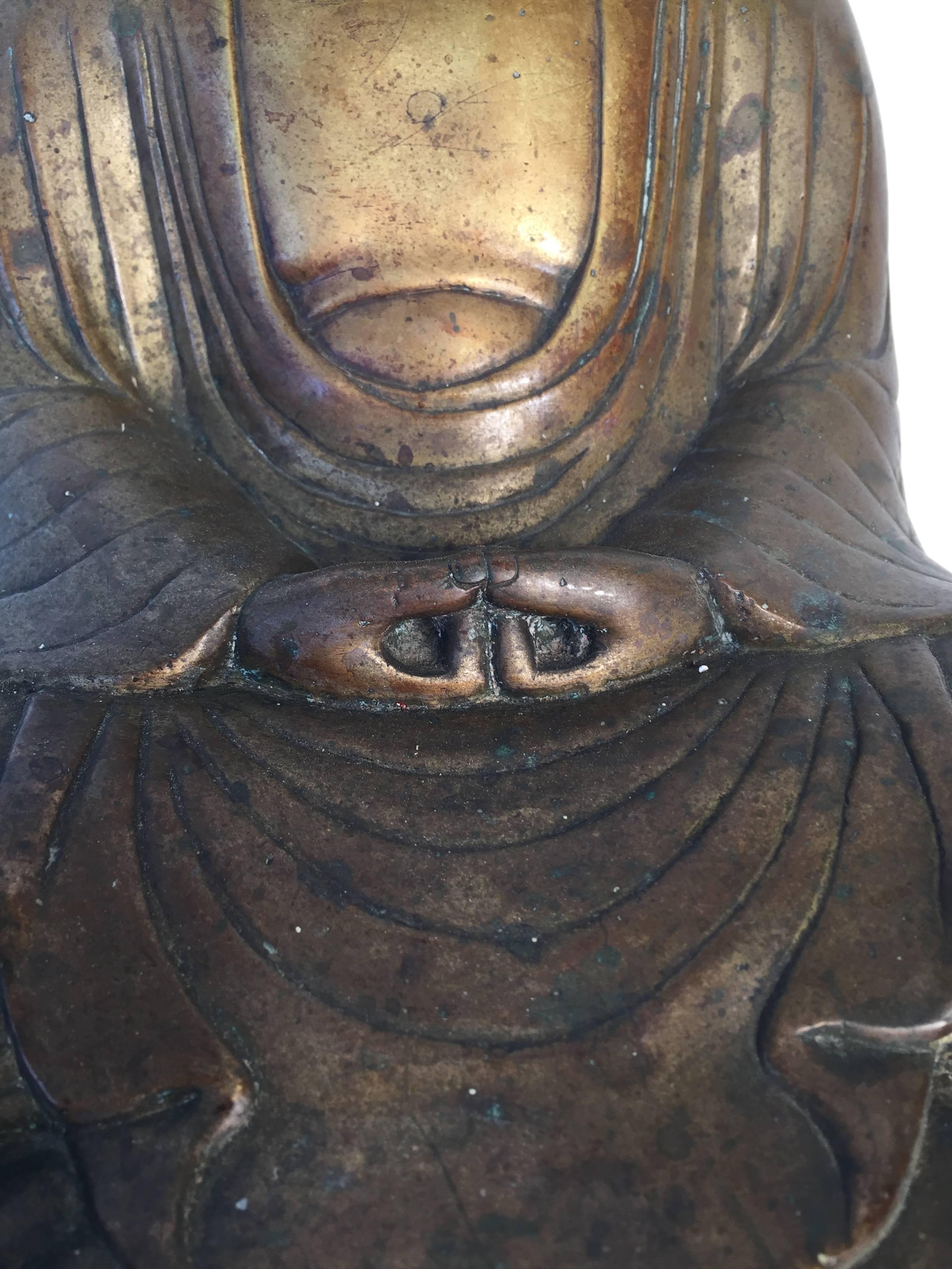 japanese bronze buddha hand