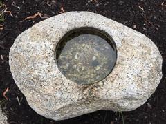 Japan Fine Boulder Form Granite Stone Water or Plant Basin Neat Shape