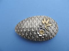 Japanese Finest "1000 Cranes" Pure Silver Keepsake Box
